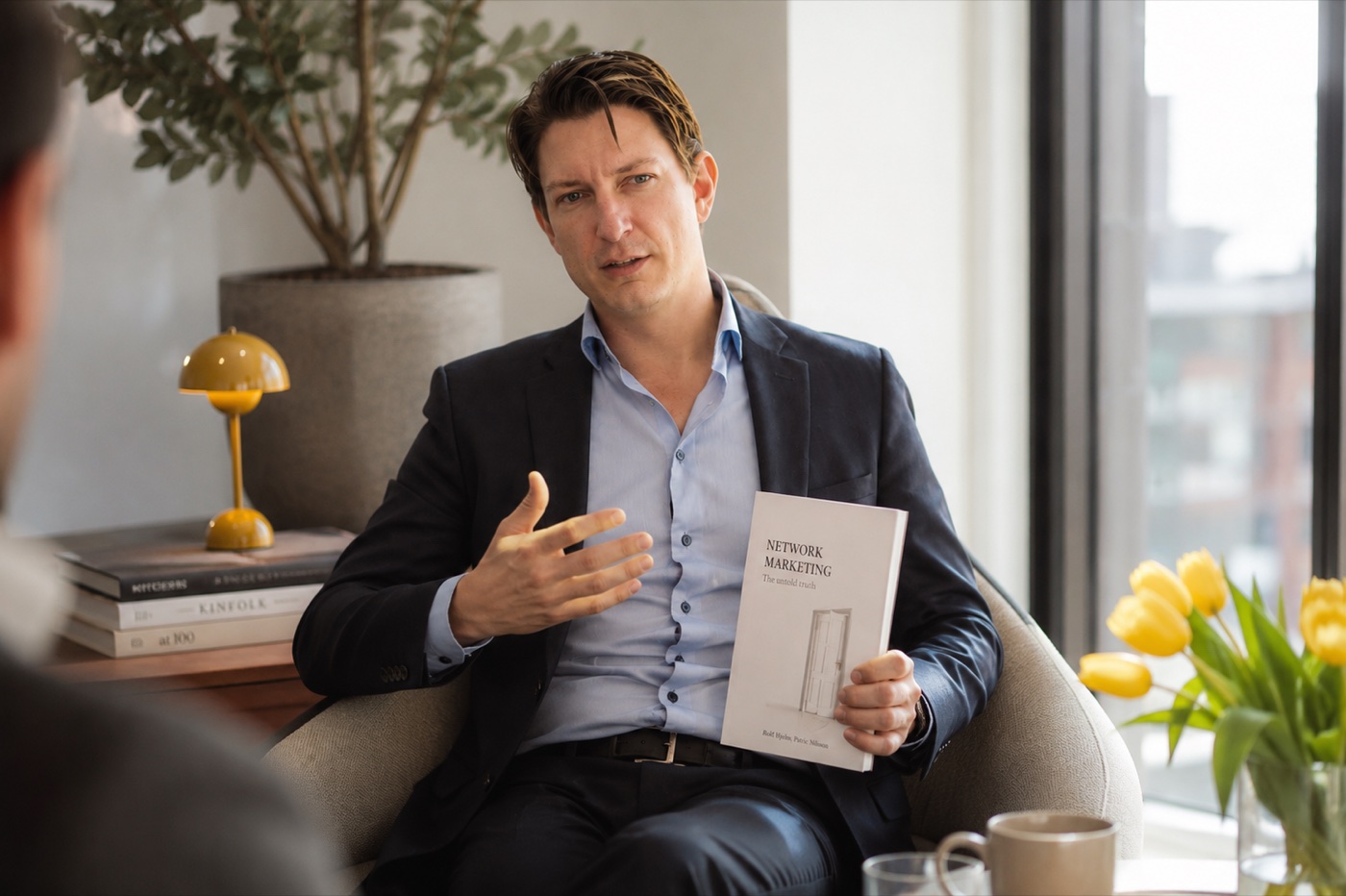 Patric Nilsson with the book